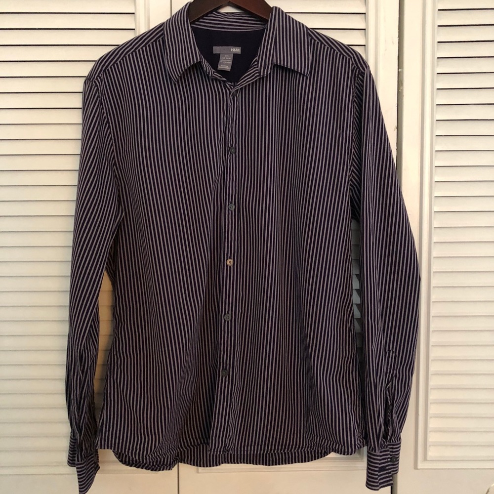 Men’s H&M Striped Button Down